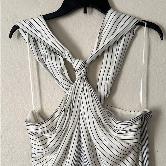 Like New! Reiss Brianna Striped Halter Style Top in Size 10 - Picture 5 of 16